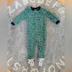 🐻‍❄️ •Carter’s• Polar Bear Fleece Footie Pajamas | 24m